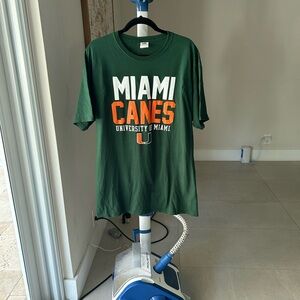 Men's Green Miami Hurricanes T-Shirt Size XL